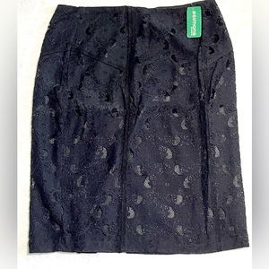 New Black Dress Skirt with lace by Contemporaine , Simons black Holiday skirt.